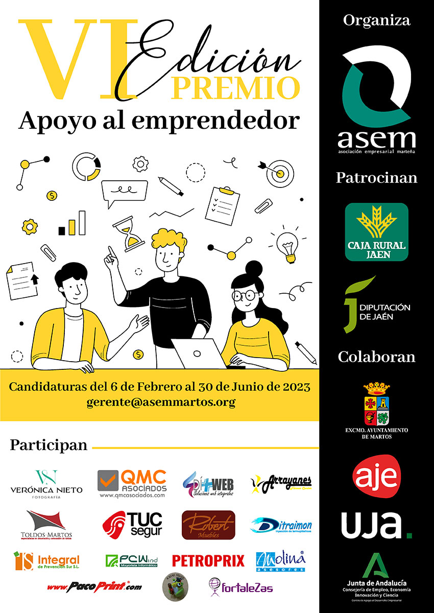 Presentada la VI Edición del Premio Apoyo al Emprendedor
