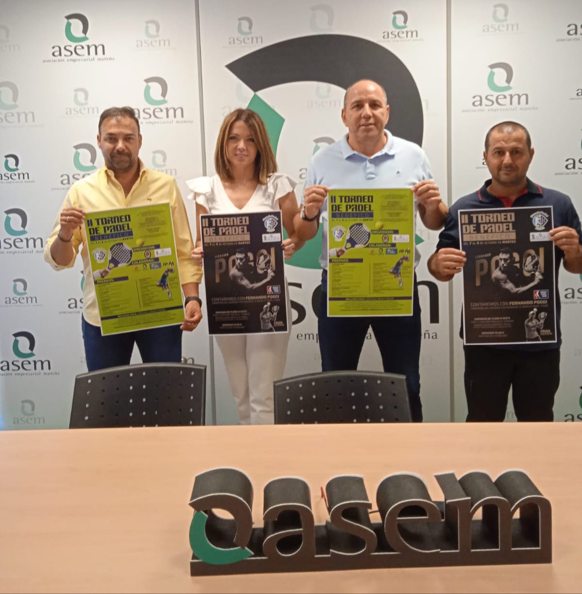 Las empresas marteñas colaboran a través de ASEM con el Torneo benéfico de Pádel a beneficio de ALES